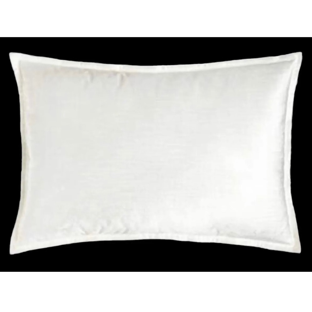 Donna Karan home Ivory Lush Velvet Sham set (Queen) *brand new*